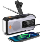 Emergency Solar Crank Radio – NOAA Weather Alert | 2000 mAh Power Bank | LED Flashlight & SOS Alarm
