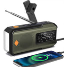 Emergency Solar Crank Radio – NOAA Weather Alert | 2000 mAh Power Bank | LED Flashlight & SOS Alarm
