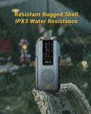 Emergency Solar Crank Radio – NOAA Weather Alert | 2000 mAh Power Bank | LED Flashlight & SOS Alarm