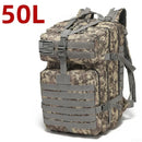 50L Tactical Waterproof Military Backpack – Heavy Duty Molle Survival & Camping Gear