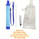 AquaGuard Pro™ 4-Stage Tactical Water Filter Straw – 0.01 Micron Ultrafiltration Survival Purifier (1500L / 396 gal)