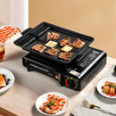 Dual-Use Portable Gas Stove – High-Temperature Resistant Butane & LPG Camping Burner with Safety Lock and Storage Case