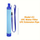AquaGuard Pro™ 4-Stage Tactical Water Filter Straw – 0.01 Micron Ultrafiltration Survival Purifier (1500L / 396 gal)