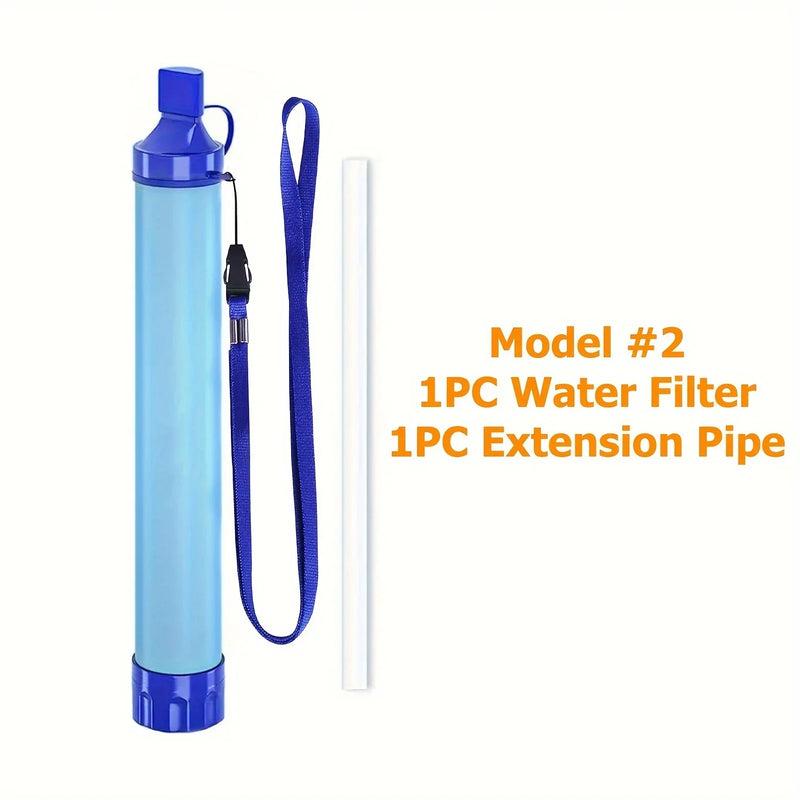 AquaGuard Pro™ 4-Stage Tactical Water Filter Straw – 0.01 Micron Ultrafiltration Survival Purifier (1500L / 396 gal)