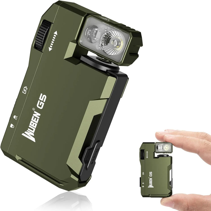 WUBEN G5™ Tactical Mini EDC Flashlight — 400 Lumens | RGB Signal | Magnetic Tail | Waterproof IP68