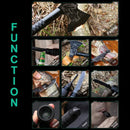 Tactical WolfHead Survival Axe – Folding Multi-Tool Tomahawk with Flint, Knife, Compass & Hammer