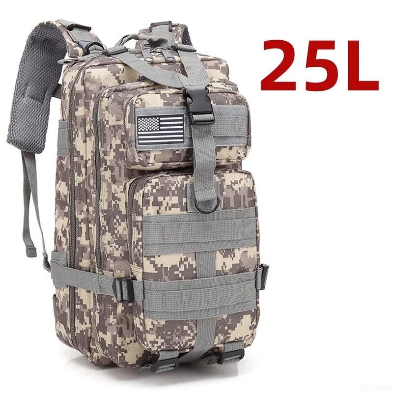 50L Tactical Waterproof Military Backpack – Heavy Duty Molle Survival & Camping Gear