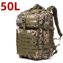50L Tactical Waterproof Military Backpack – Heavy Duty Molle Survival & Camping Gear