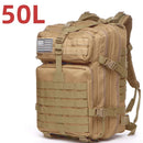 50L Tactical Waterproof Military Backpack – Heavy Duty Molle Survival & Camping Gear